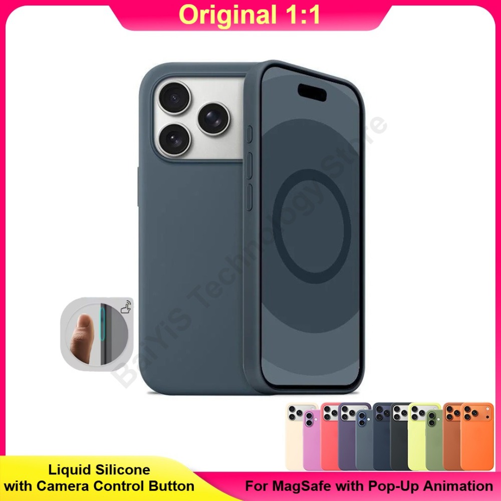 Original Quality Skin Friendly - Liquid Silicone Magnetic Phone Case ulasan dan harga