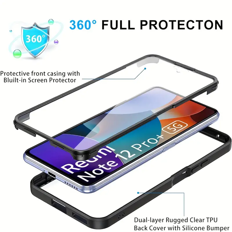 360 Full Body Transparent Case - Heavy Duty 360 Full Body Protective Case ulasan dan harga