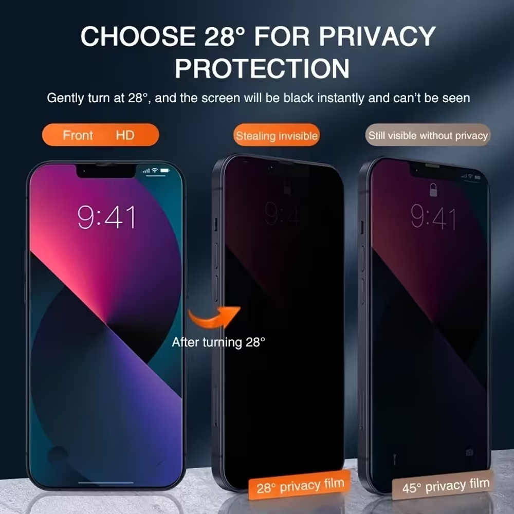 1-5PCS Anti-Spy Privacy Temper - Anti Peek Privacy Tempered Glass ulasan dan harga