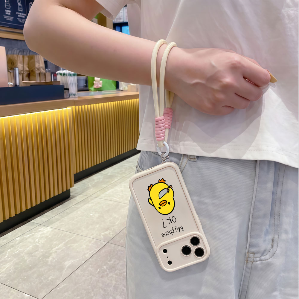 Cute Cartoon Duck Wrist Strap  - Cute Cartoon Wrist Strap Silicone Case ulasan dan harga