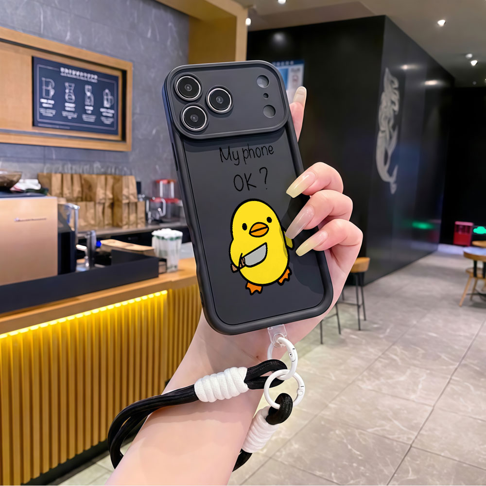 Cute Cartoon Duck Wrist Strap  - Cute Cartoon Wrist Strap Silicone Case ulasan dan harga