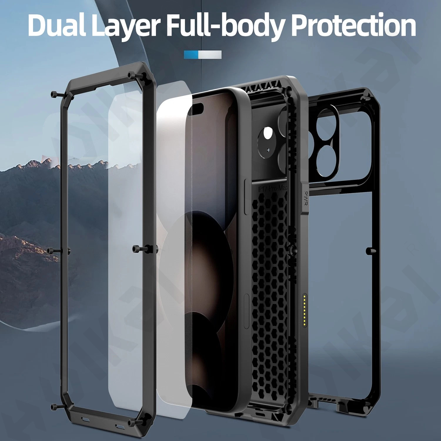 Suitable Case for IPhone 18 Pr - Heavy Duty 360 Full Body Protective Case ulasan dan harga