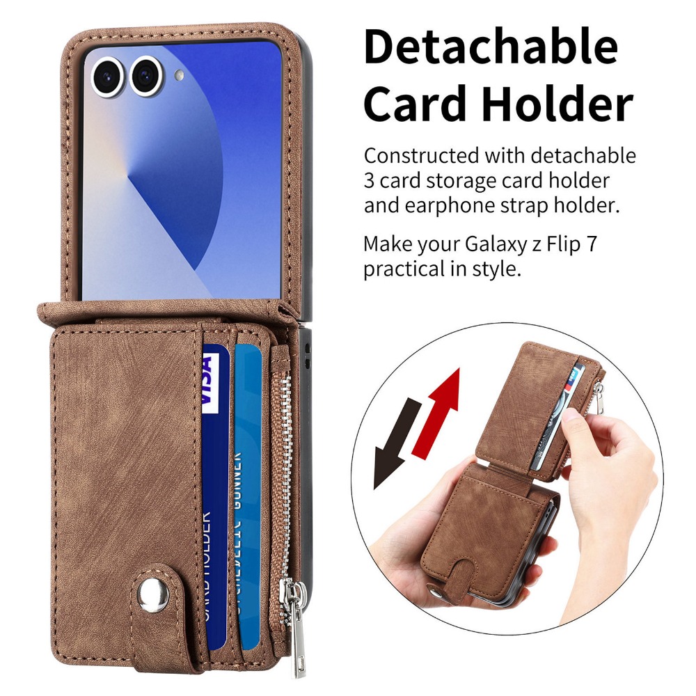 2-in-1 Detachable Card Holder  - Leather Wallet Card Holder Phone Cover ulasan dan harga