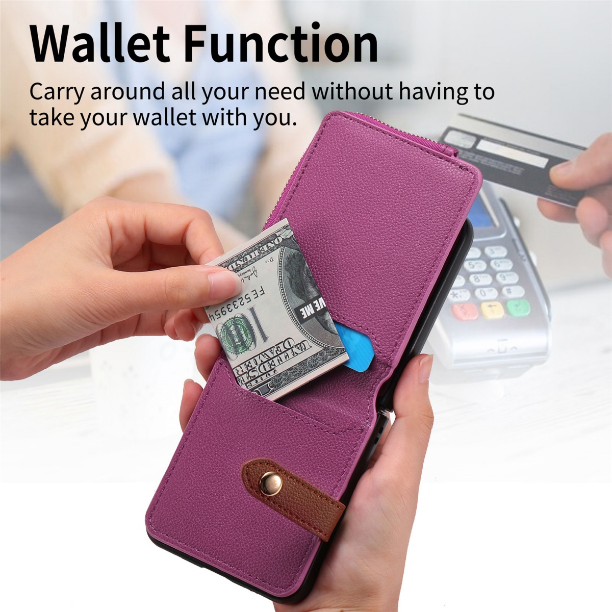 Luxury Card Holder Phone Case  - Leather Wallet Card Holder Phone Cover ulasan dan harga