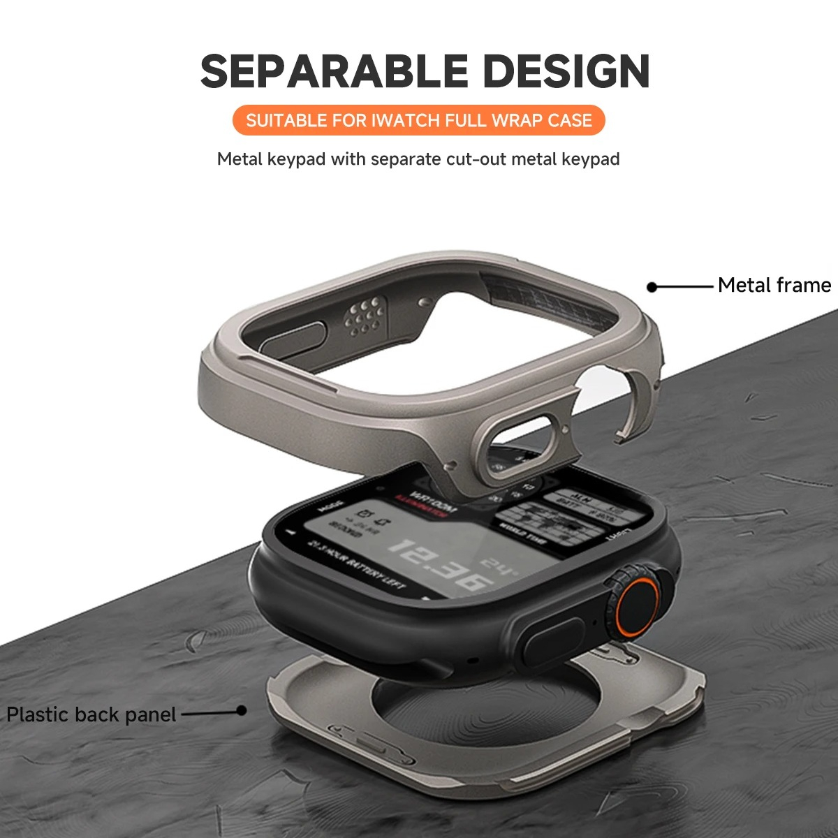 Metal Case for Apple Watch 49m - Metal Bumper Aluminum Frame Case ulasan dan harga