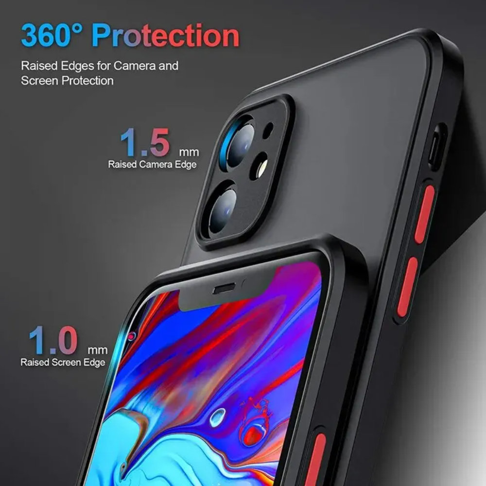 Shockproof Armor Matte Case Fo - Matte Hard Pc Back Case ulasan dan harga