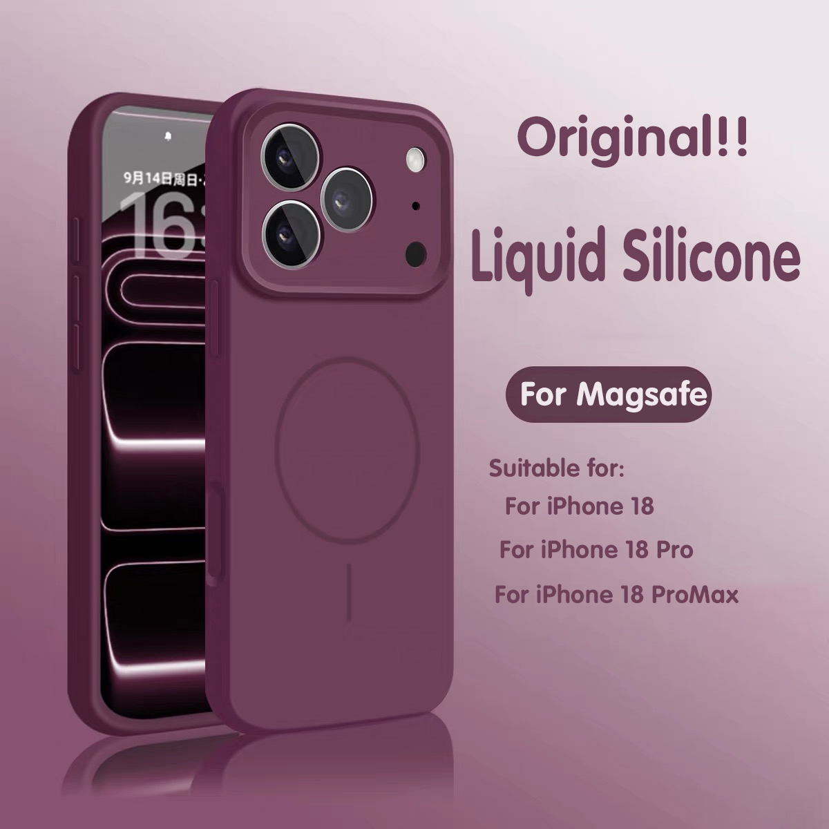 Original Liquid Silicone Magne - Liquid Silicone Magnetic Phone Case ulasan dan harga