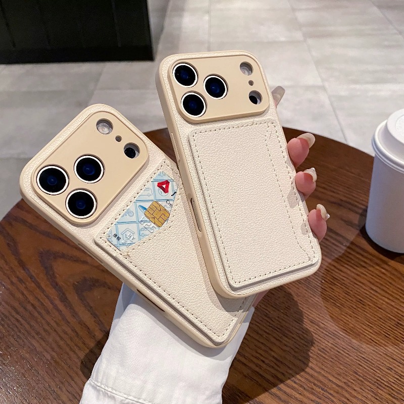 PU Leather Wallet Phone Case w - Leather Wallet Card Holder Phone Cover ulasan dan harga