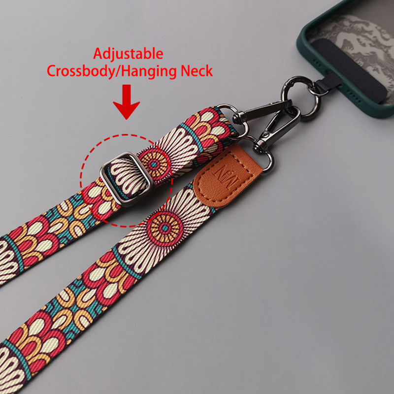 Retro Totem Pattern Crossbody  - Crossbody Lanyard Neck Strap Case ulasan dan harga