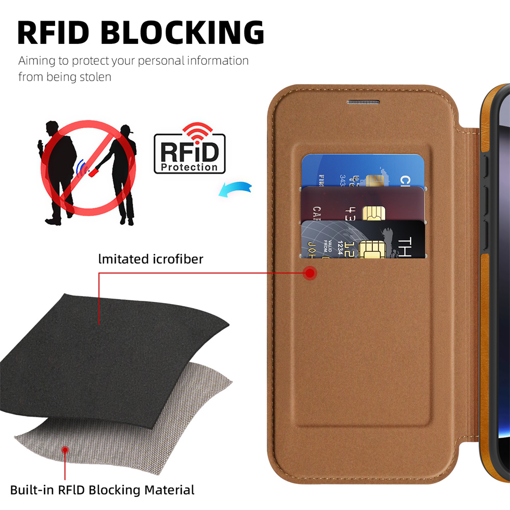 Magnetic Flip Leather Phone Ca - Leather Wallet Card Holder Phone Cover ulasan dan harga